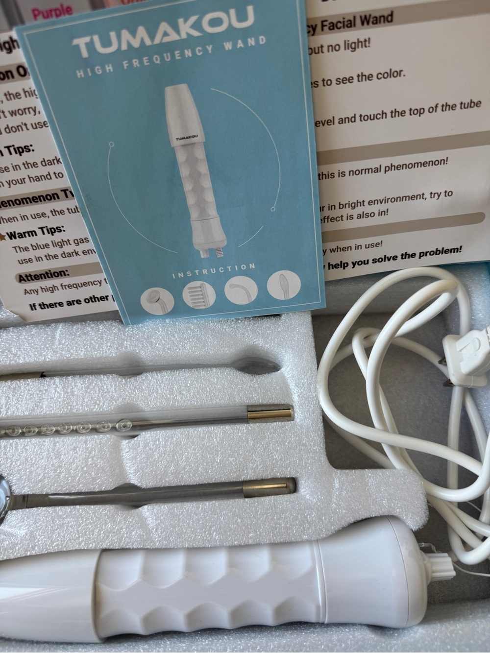 NEW TUMAKOU High Frequency facial skin clearing device